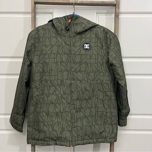 DC Kids Olive Patterned Raincoat